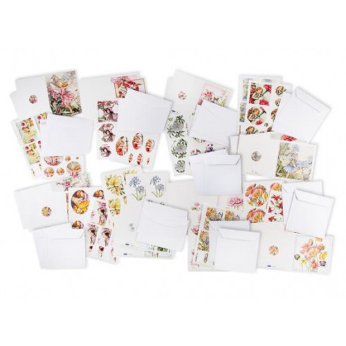 100AU23 Floral And Flower Fairy Pyramid Card Pack
