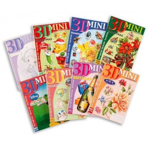 109AU23 Pinflair Non Die Cut Decoupage Mini Books