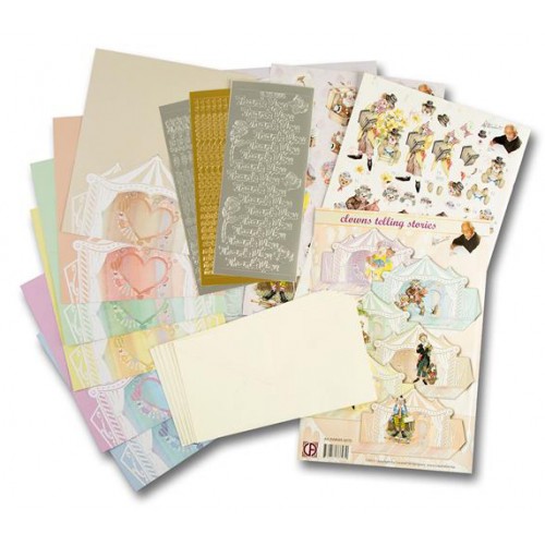 111AU23 Pinflair Clowns Telling Stories Card Pack