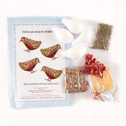 112JL23 Pinflair Mini Sequin Robins