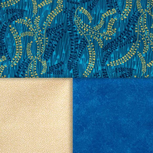 117AU23 Pinflair Golden Vine Fabric Bundle