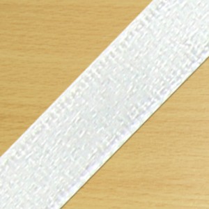 15mm Satin Ribbon White