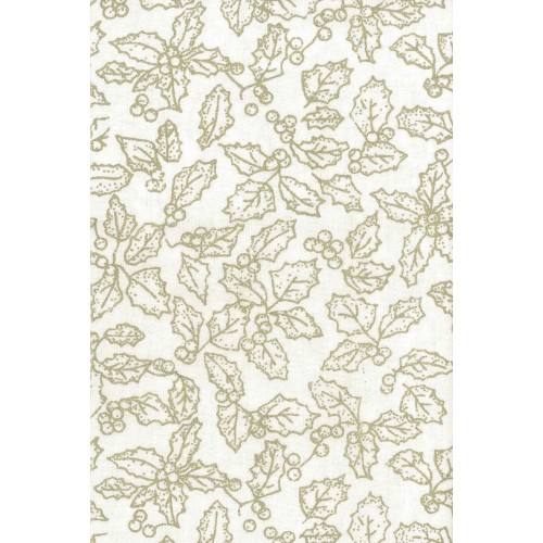 FX218 Gold Holly On White Background