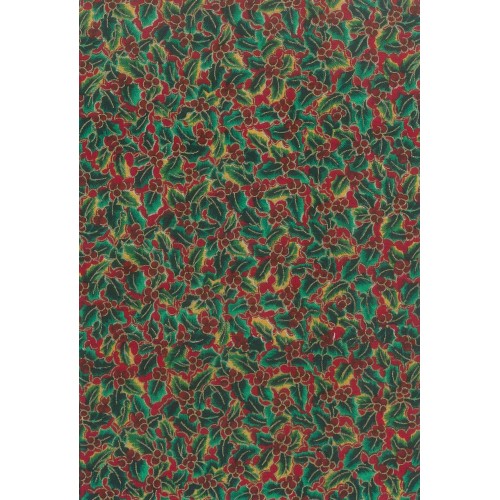 FX210 Greens Yellow Holly And Red Berries