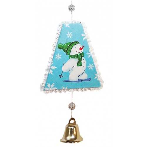 BA510 Pinflair Frilly Snowman Hanger With Fabric