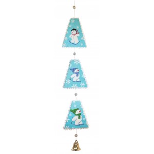 BA510 Pinflair Frilly Snowman Hanger With Fabric