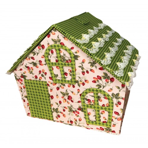 BA414 Pinflair Strawberry Cottage With Fabric