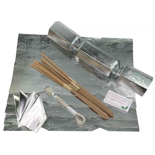 NOVSP03 12 x Silver Metallic Crackers