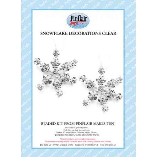 107NOV24 Snowflake Decorations Clear
