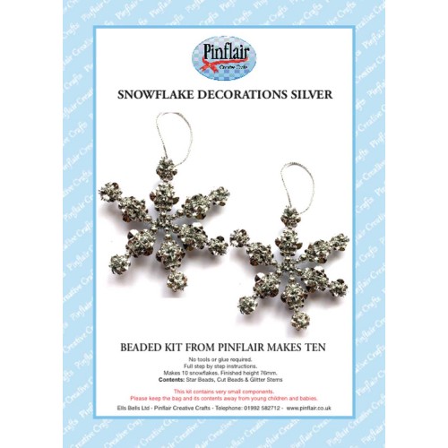 107NOV24 Snowflake Decorations Silver