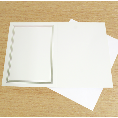 Silver Foiled Card Blank