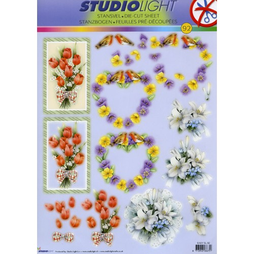 Floral A4 Die Cut