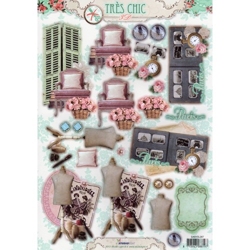Tres Chic A4 Die Cut