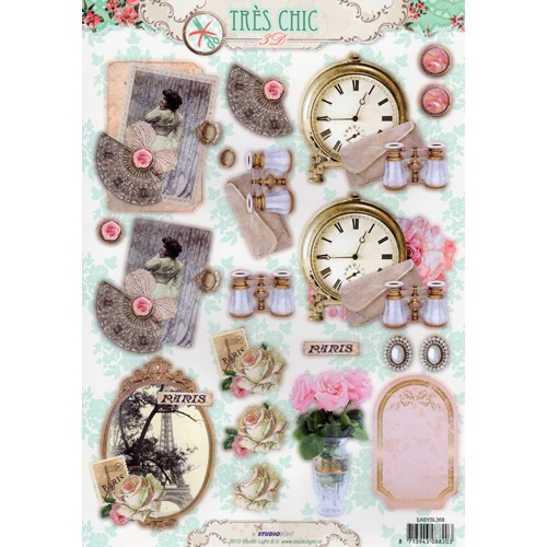 Tres Chic A4 Die Cut