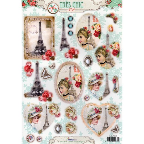 Tres Chic A4 Die Cut