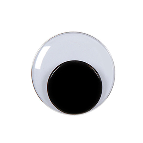 7mm Round Movable Eyes Black