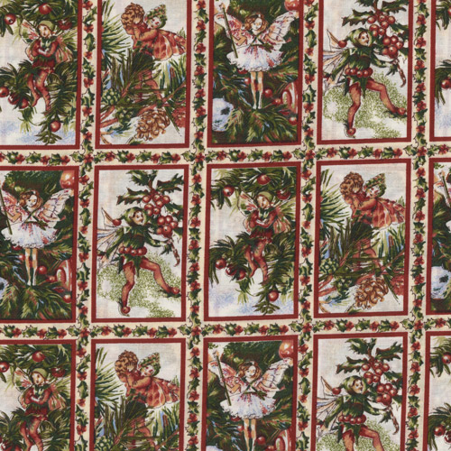 Xmas Fairies Fabric Panels
