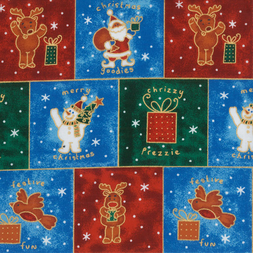 Christmas Characters Fabric Panels