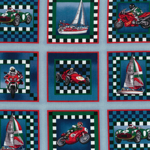 Men On Your Marks Fabric Panels