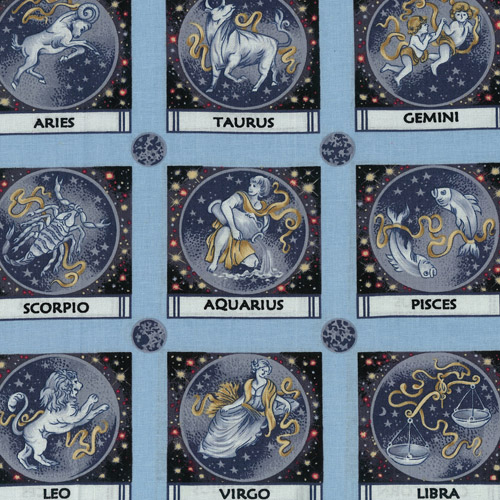 Zodiac Signs Fabric Panels