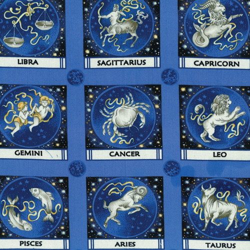 Zodiac Signs Fabric Panels