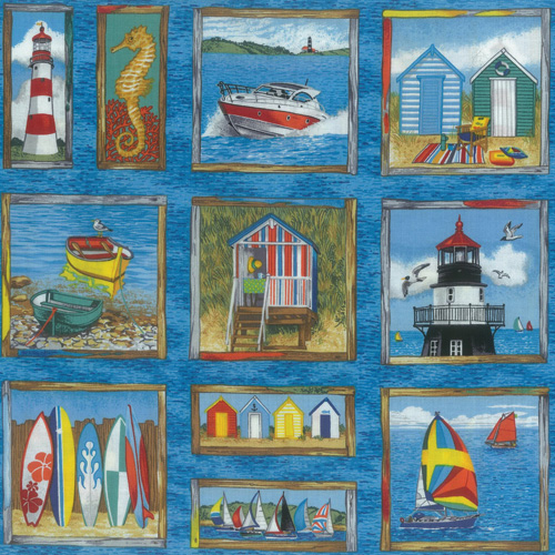 Seaside One Fabric Panel