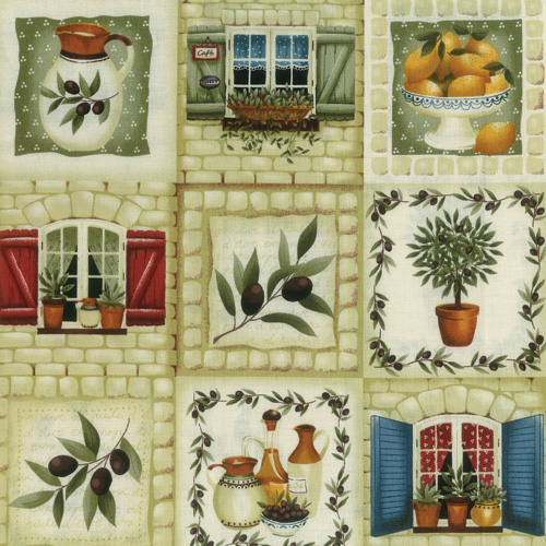 Olive Grove Fabric Panel