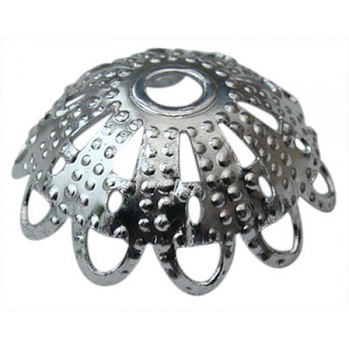 Large Deep Cap Silver