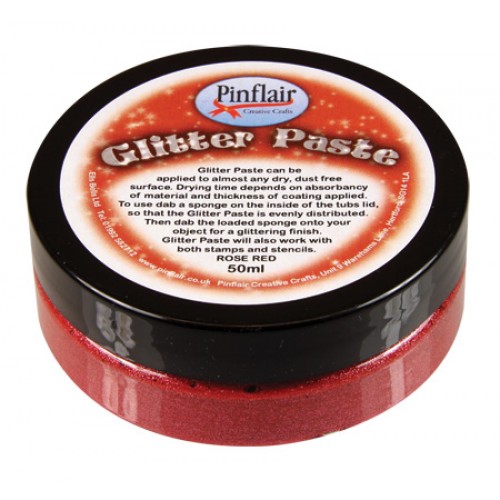 Glitter Paste Rose Red 