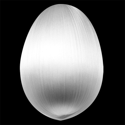 3" (75mm) Satin Covered Egg