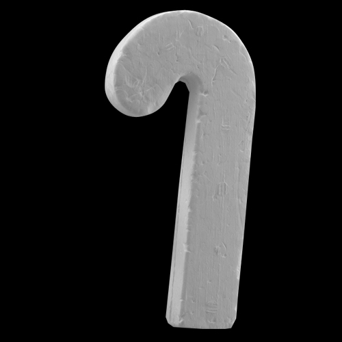 4 1/4" (108mm) Flat Candy Cane