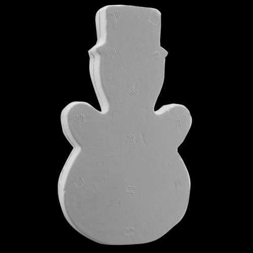 3" (75mm) Flat Snowman