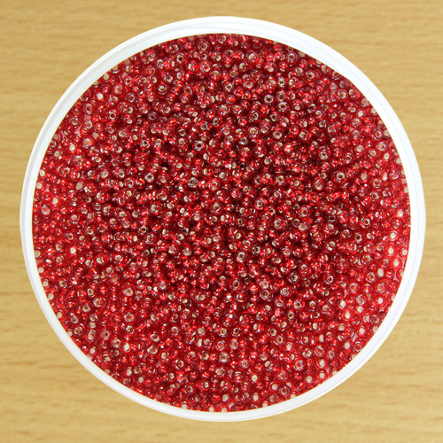Medium Glass Bead Red
