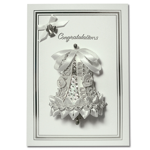 Congratulation Bell White/Silver