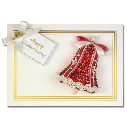 Happy Anniversary Bell Red