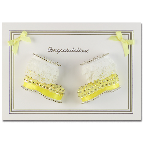 Congratulations Booties Lemon
