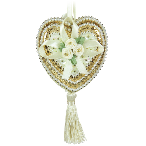 Hearts & Roses Cream/Gold