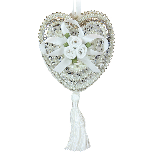 Hearts & Roses White/Silver