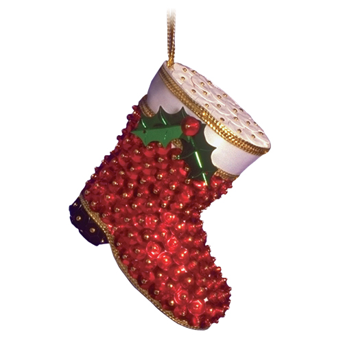 Santa Boots Gold/Red