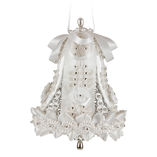 Medium Wedding Bell White/Silver