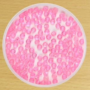 6mm Rondelle Bead Pink