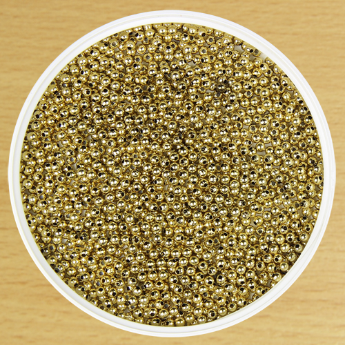3mm Round Bead Gold