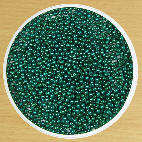 3mm Round Bead Green