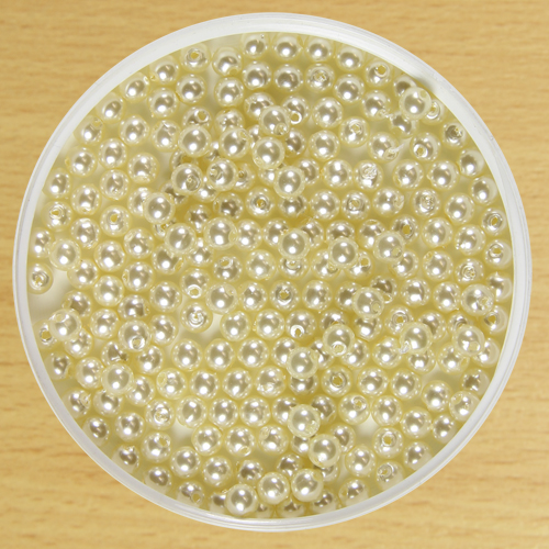 6mm Round Bead Cream
