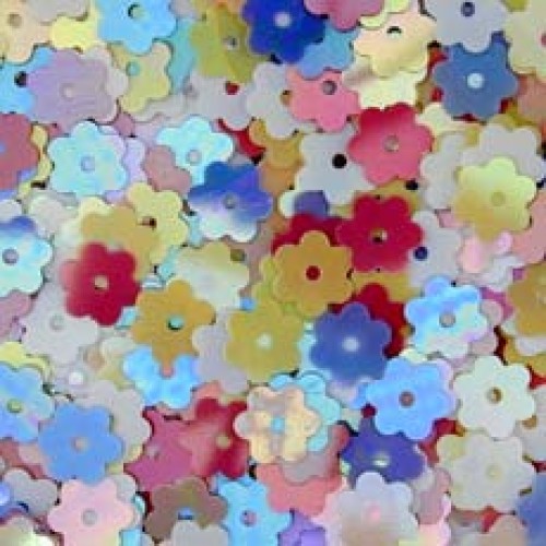 Multi Pastel Col Tiny Flower Sequin