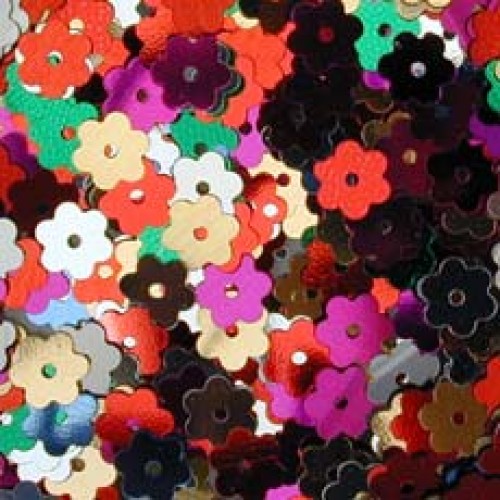 Multi Col Tiny Flower Sequin