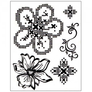 Stamp set: Cross Stitch Flowers