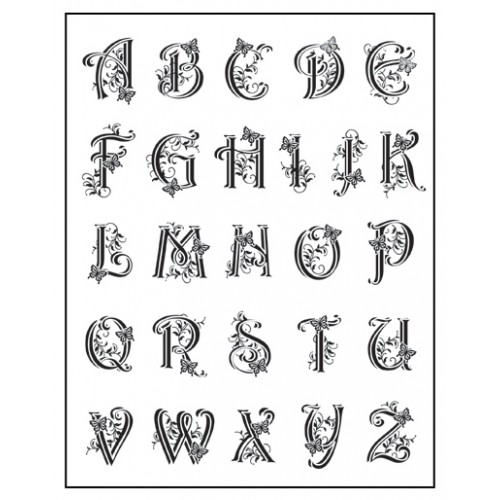 Stamp set: Capital Alphabet