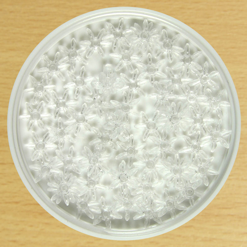 10mm Star Bead Clear