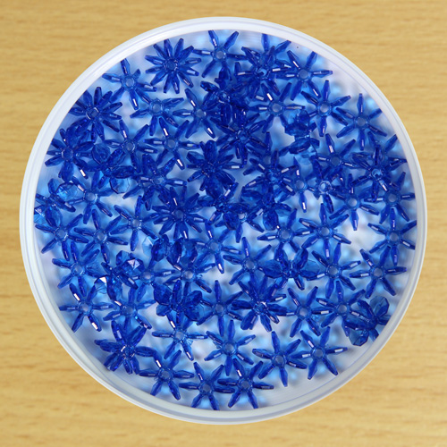 12mm Star Bead Blue